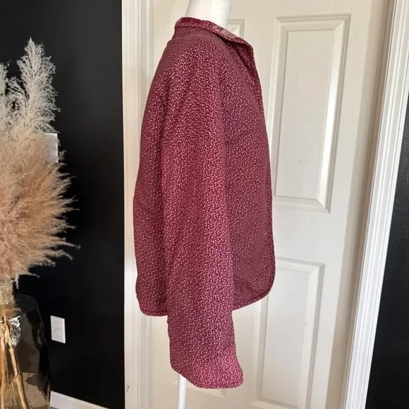 Quilted Reversible Open Front Jacket with Pockets size Small - Picture 8 of 11